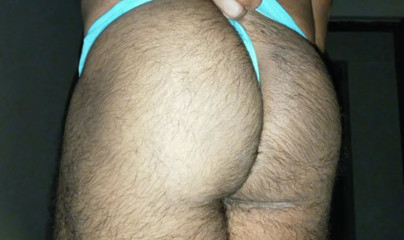 Horny Sexy boy with huge fat ass masturbating in night wearing sexy thong underwear