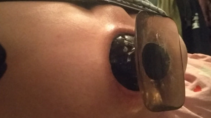 8cm plug inside my boypussy