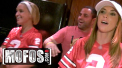 MOFOS - Football Season Gets Wild When Thena Sky & Annika Amour Turn An Ass Grabbing Incident Into Suck N Fuck Action