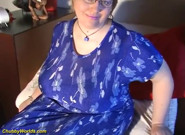 White Dildo for Horny Chubby
