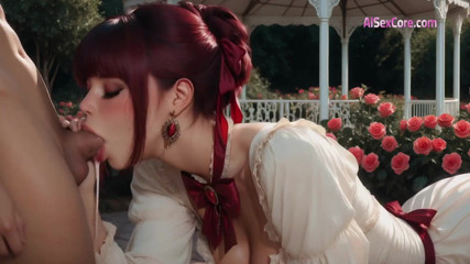 Secret Garden Affair: Intimate Sex With Big Tits Blonde Naughty Neighbor (AI)