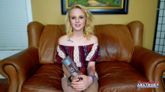 Bonnie Wolf Pounds Her Petite Cunt With Vibrating Toy To  Casting!