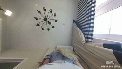 POV Face Sitting My Big Pink-panty Ass Jumping on Your Face