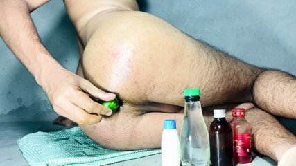 All bottles and Cucumber fuck my Asshole, i feel awesome
