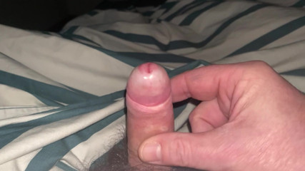 Quick handjob with cumshot