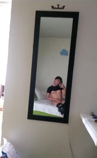 Jerking off and Cum Mirror