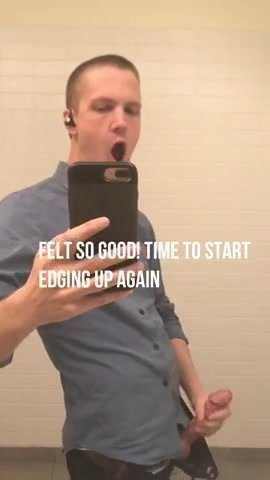 Guy Jacking it in The Bathroom