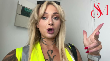 SophiaMayy sneaks onto a PUBLIC building site &amp; FUCKS pussy with dildo