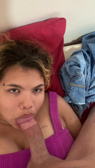 Being dominated by her lover while the cuckold works