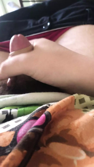 Erection and masturbating
