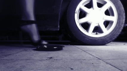 Sexy anal creampie on stilettos high heels