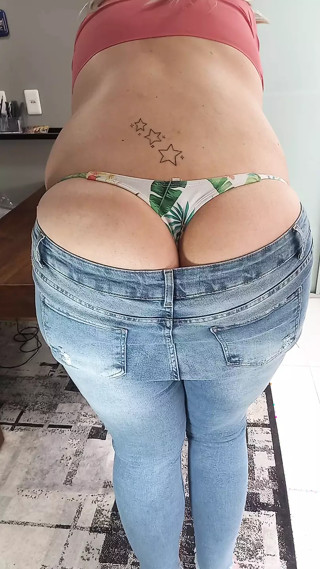 My ass in jeans for you cum!