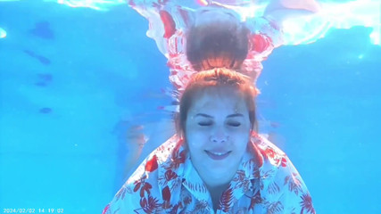 Long Breath Holding Underwater