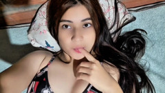 Colombian touches her big tits