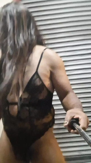 Sexy sissy midnight public walking thumbnail
