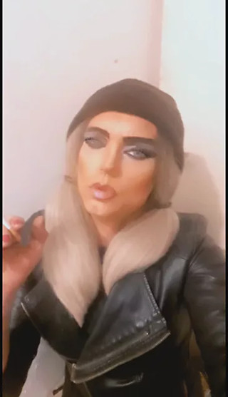 Crossdresser smoking 3