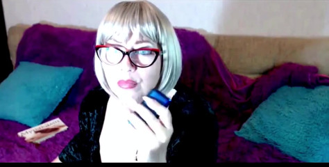 An Expressive Mature Bitch Speaks Very Emotionally, and Passionately Cums with a Dildo in Her Pussy and Squirts