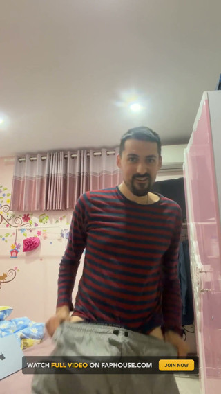 Hot Stepdaddy Jerking off Nuts Like Crazy