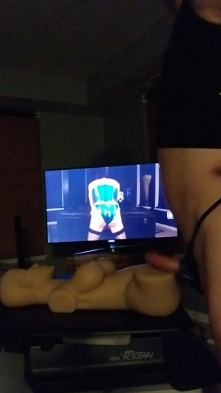 Sexy JoeyBikini Bareback Cumming on Sex Doll