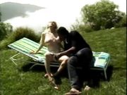 Outdoor anal fuck stretches the asshole on this big tit milf blonde slut