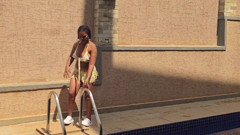 Rich Woman Masturbate in Her Swimming Pool