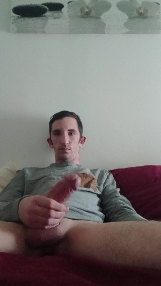 Handjob in bed