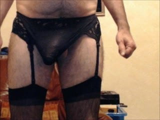 Sissy in stockings for Misress