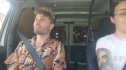 Girl Next Door Sucks a Hitchhiker in the Car (English Subtitles)