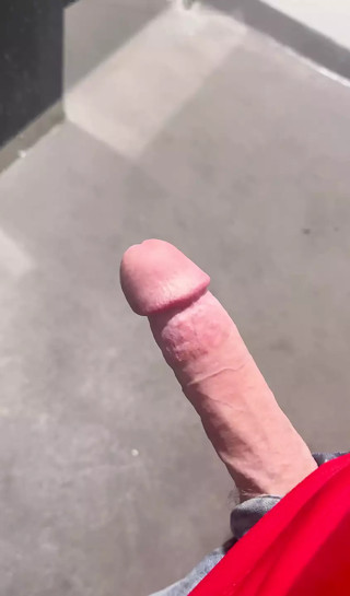Cumming in a public toilette