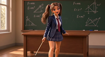 Stayed After School and Teen Teacher Showed Me a Few Lessons