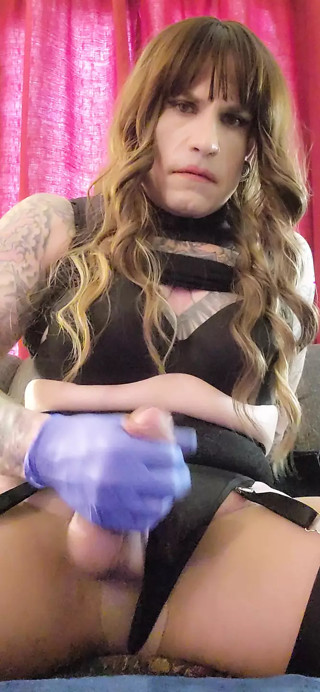 Crossdresser stroke