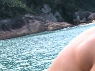 Nikki takes off her bikini in the sun for a wild fuck