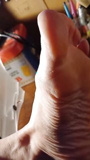 Trainers socks and feet