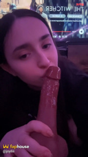 Joyliii Riding BBC Dildo
