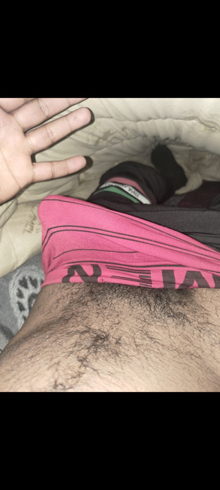 Mallu Indian boy playing with his bbc dick before bed