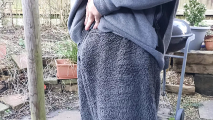 Big Uncut Cock Outdoor Wanking, Edging, Close up Cum - Rockard Daddy