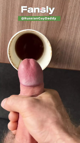 I made a CAPPUCCINO for you with man's milk from my eggs!