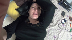 Double Pleasure with Milfycalla Episode 43 of 47 Solo Play, Stockings & Toys