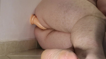 Dildo fucks femboy, super hot ass enjoying dildo