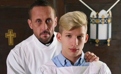Blonde Twink Altar Boy Fucked By Muscle Hunk Priest Daddy