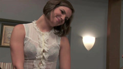 Lovely chick gets wild on the desk and the dude lovin it