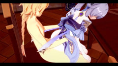 Genshin Impact Hentai - Aether X Ganyu Blowjob and Fucked - Japanese Asian Manga Anime Game Porn