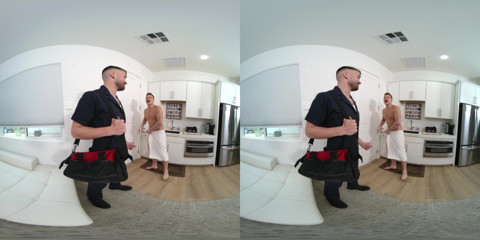 Plumber Fixes Logan Aarons's Leaky Pipes with His Huge Cock