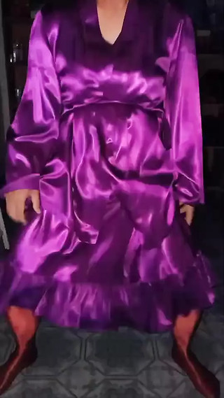 dance in satin purple