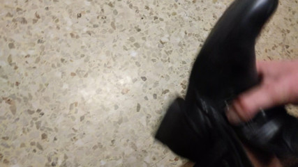 Black Ankle Boots of Unknown Milf ShoesJob Cum Inside At Gym