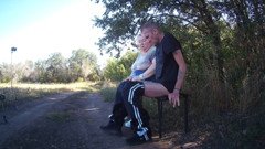 Mother-in-law Sucks My Dick in a Park on a Bench Until I Cum