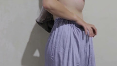 Big ass beautiful woman tries new clothes solo - HD 1080p