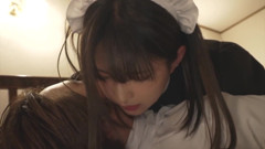 133cm Maid Uniform Cosplayer Massive on the a-cup Body That Is Still Growing