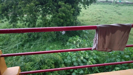 Indian Boy Naked in Rain in Balcony Huge Cock Masturbation