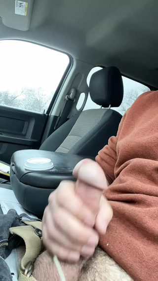 Almost got caught stroking in public